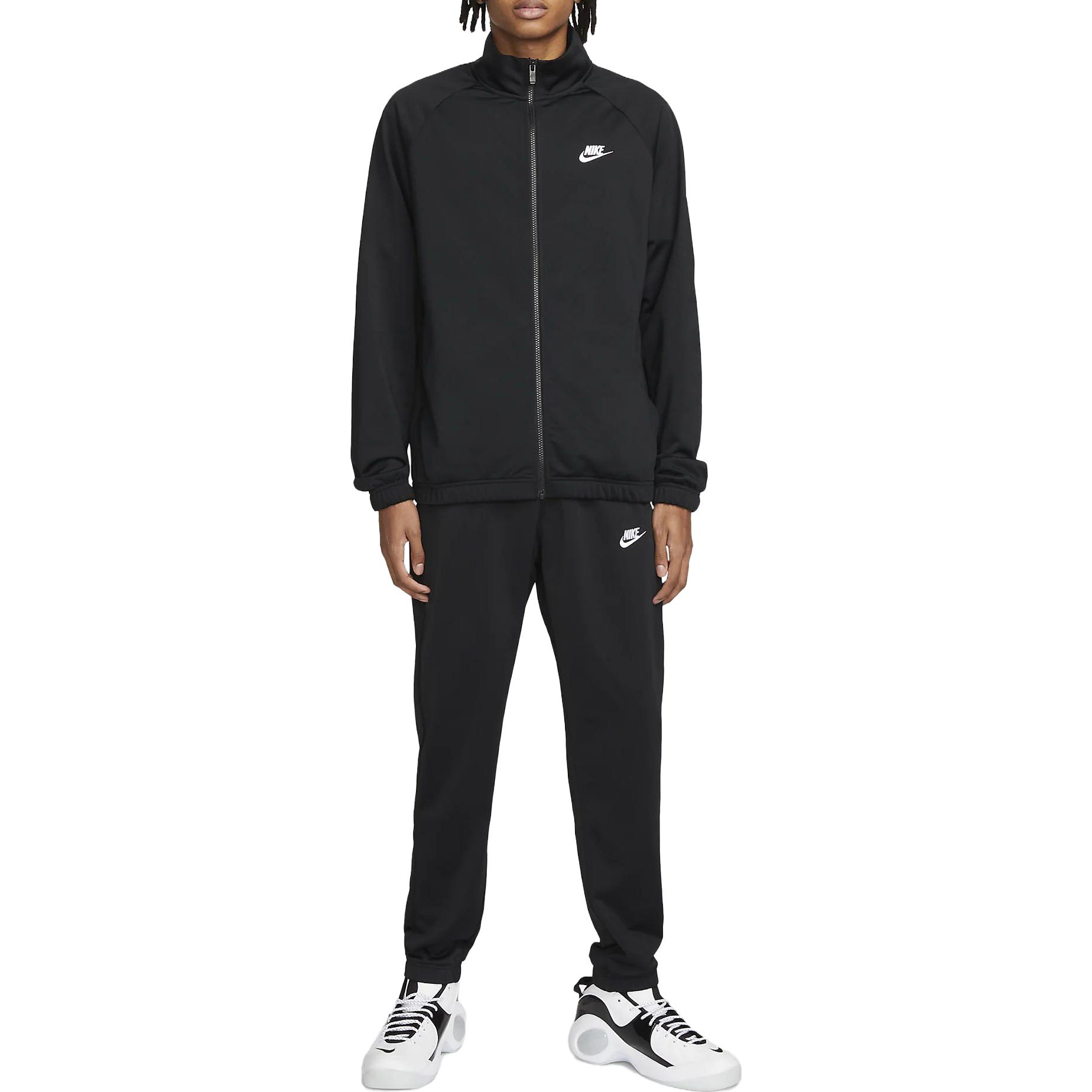 Nike Poly Knit Tracksuit Casual Sportswear Men’s Black