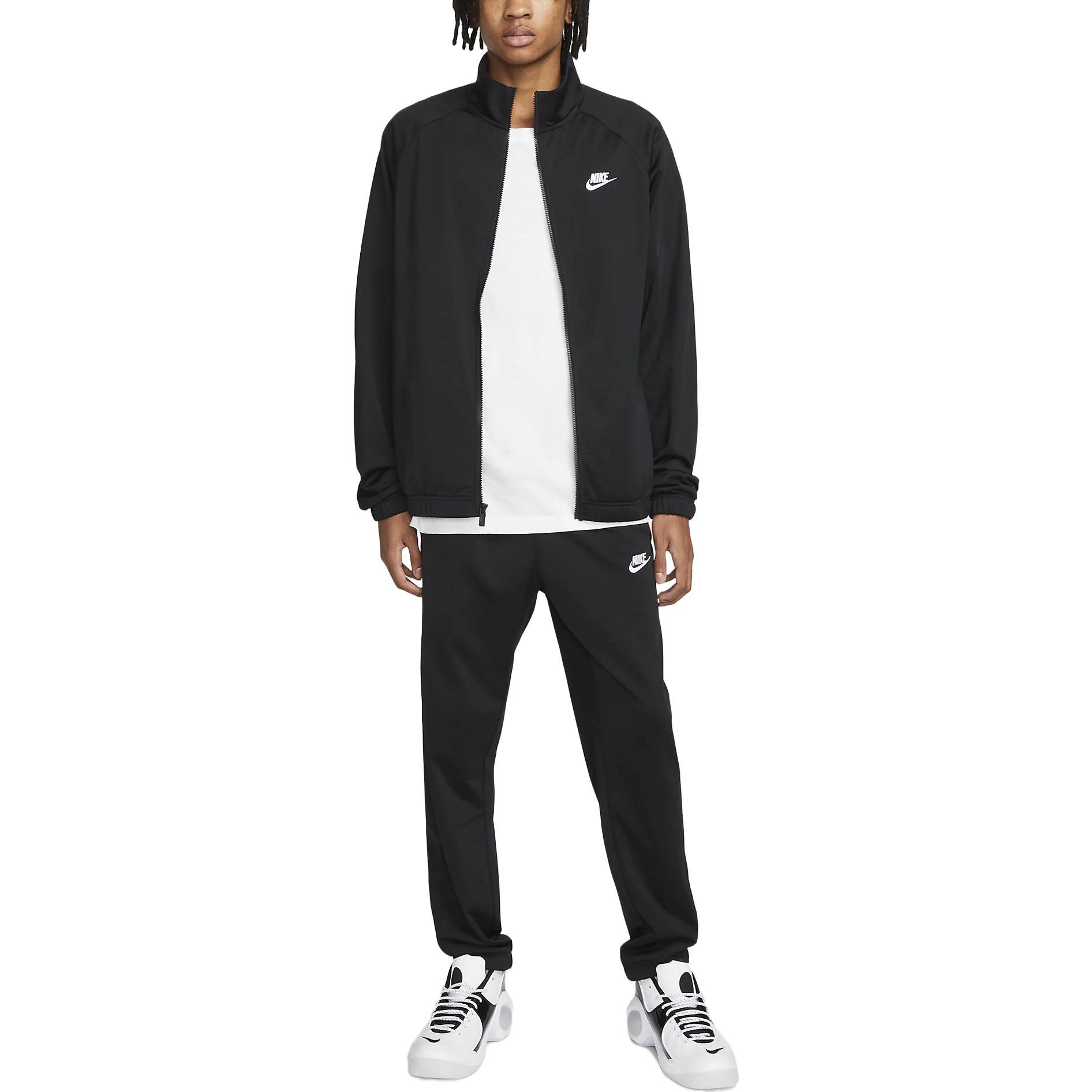 Nike Poly Knit Tracksuit Casual Sportswear Men’s Black
