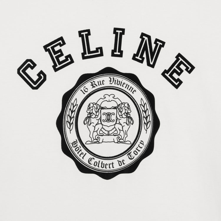 Мужская футболка CELINE SS24 (белая) — фото 5