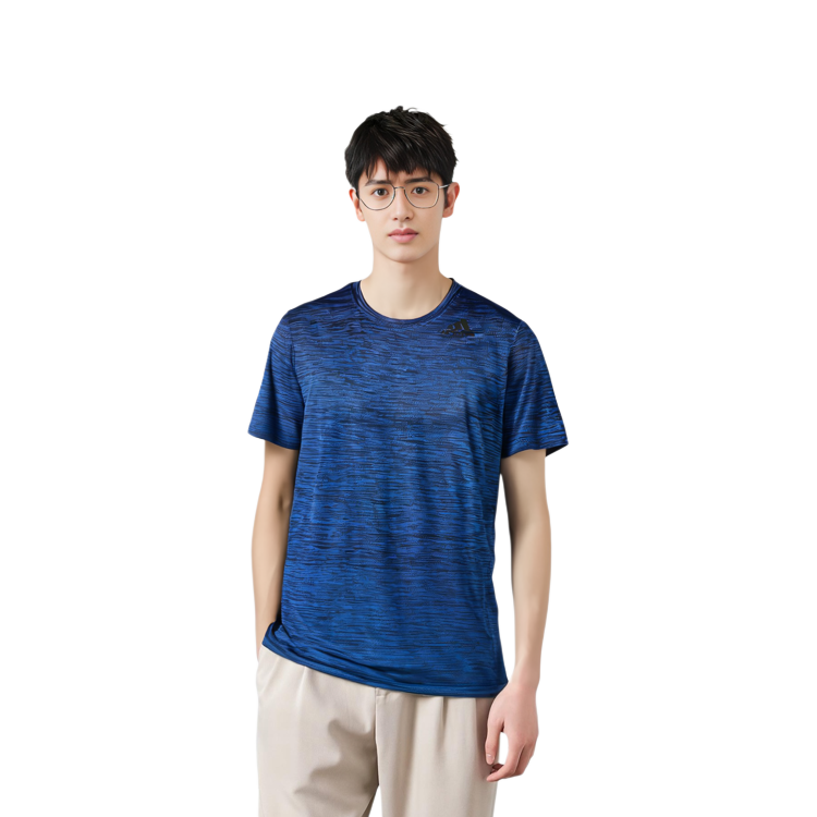 Мужская футболка adidas Gradient Tee (королевский синий) — фото 5