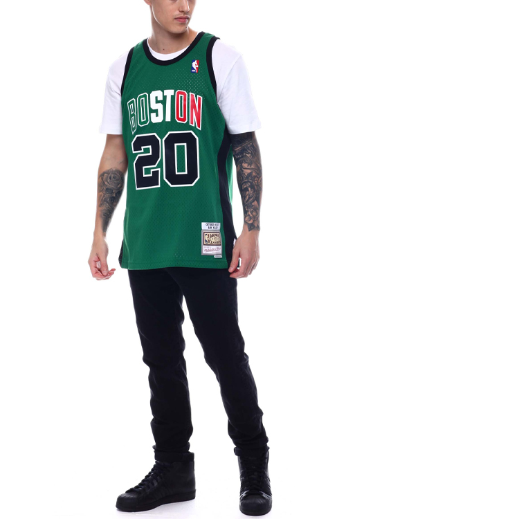Mitchell Ness Basketball Jerseys Men’s Green Moderate Other