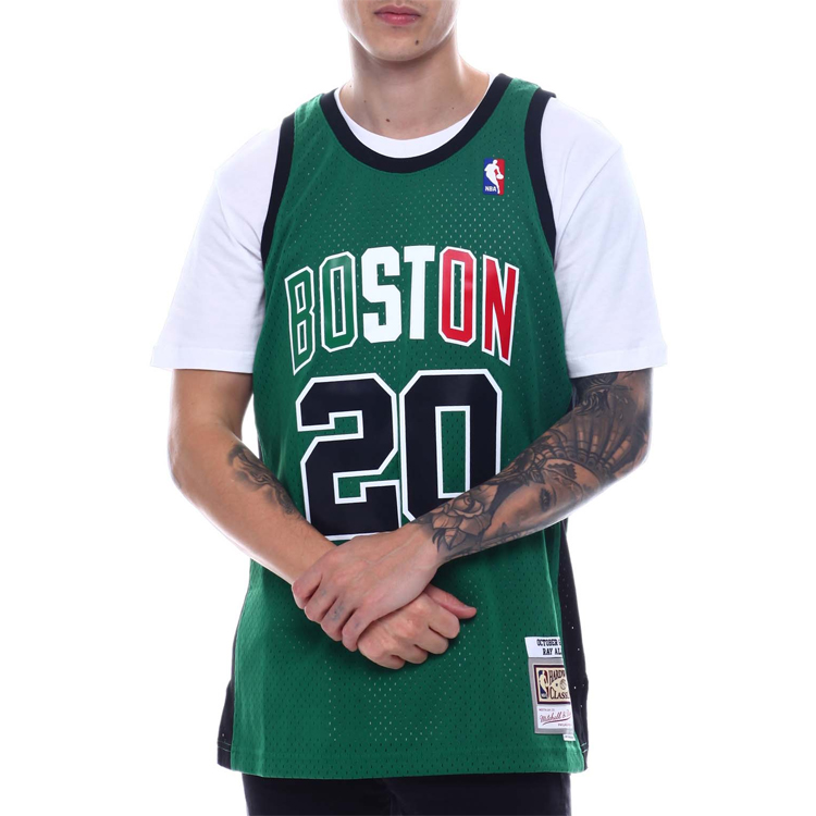Mitchell Ness Basketball Jerseys Men’s Green Moderate Other