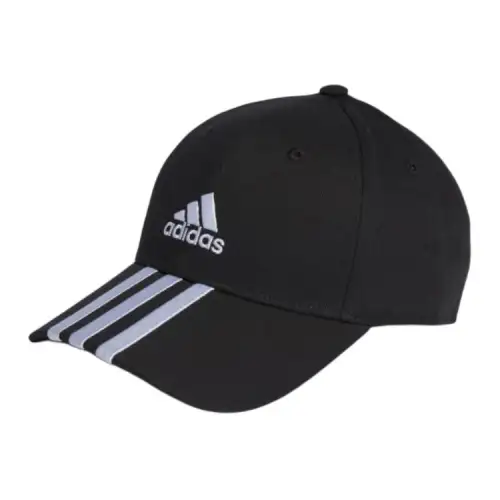 Adidas Brand Logo Cotton Twill Baseball Caps Unisex Black
