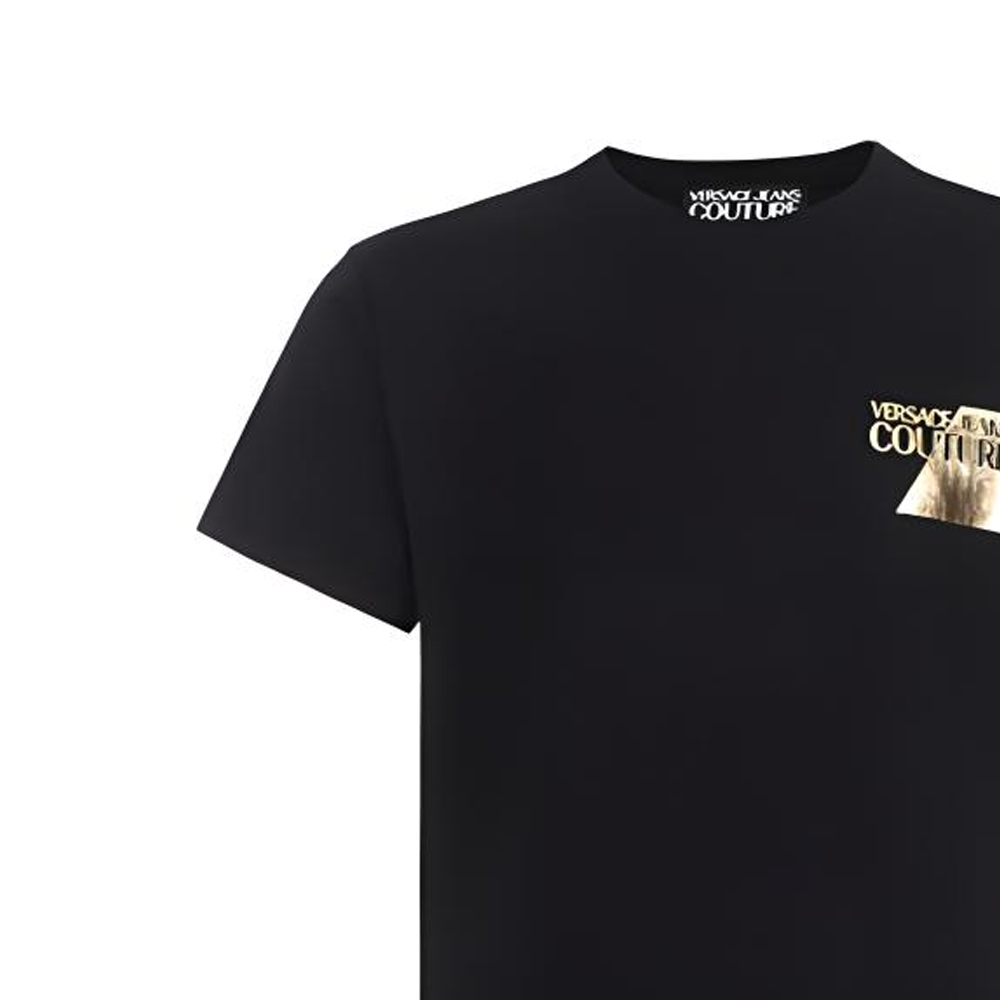 Мужская футболка Versace JEANS COUTURE T (черная) — фото 4