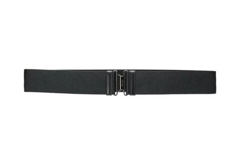 PRADA Leather, Polyester Leather Belts Women's Black /