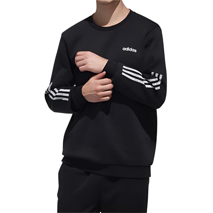 Мужской свитшот adidas neo M Ce 3s Swtshrt (черный) — фото 3