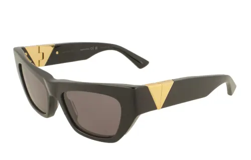 Bottega Veneta Plate Frame Irregular Shape Sunglass Women's