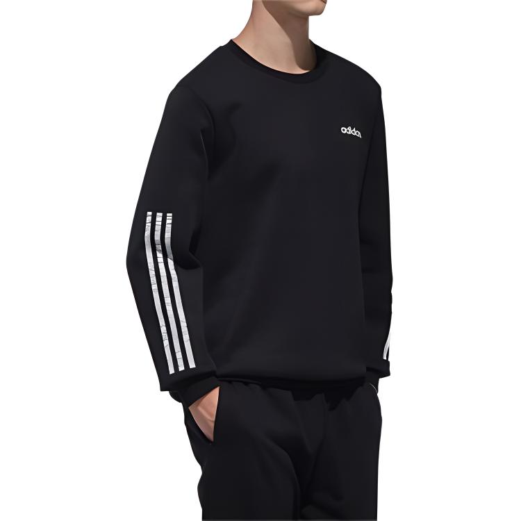 Мужской свитшот adidas neo M Ce 3s Swtshrt (черный) — фото 5