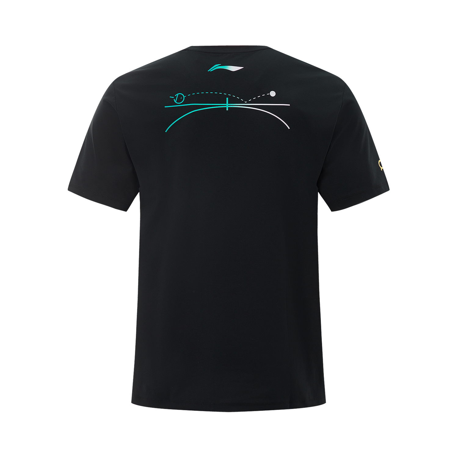 Li Ning Table Tennis Clothing Unisex Black Crew Neck