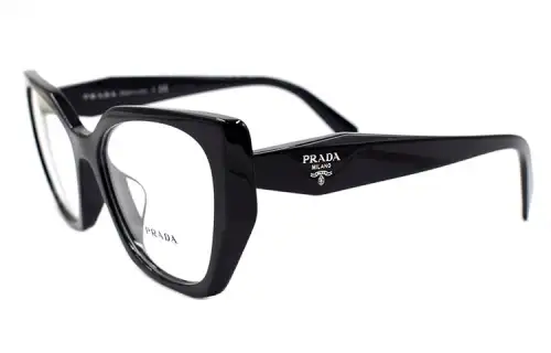 PRADA Black Cat Eye Eyeglass Frames Women's