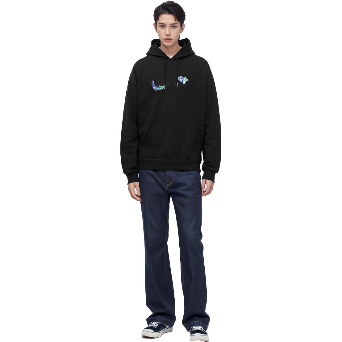 Мужская куртка Dior x KENNY FW21 Logo (черный) — фото 4