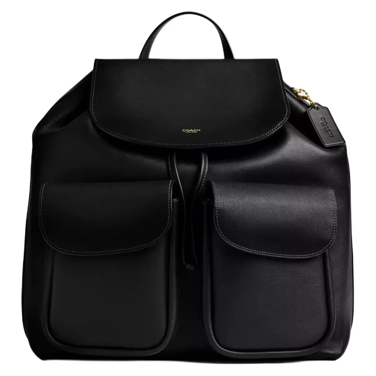 COACH Crosby Grain Leather Backpack Large Women's Black