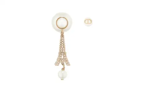 DIOR Metal Earrings Women's Gold
