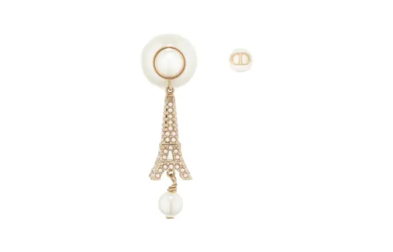 DIOR Metal Earrings Women's Gold