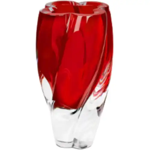 LOUIS VUITTON /Louis Vuitton Petits Nomades Collection Glass Vase Red