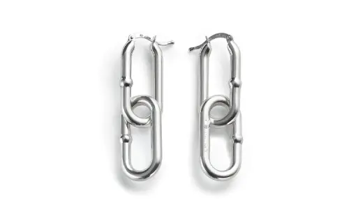 Bottega Veneta Earrings Women's Silver