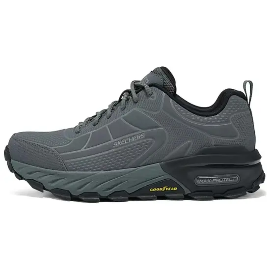 Skechers OUTDOOR MENS Slip-Resistant Breathable Low-Top Outdoor Shoes Men's Charcoal Gray
