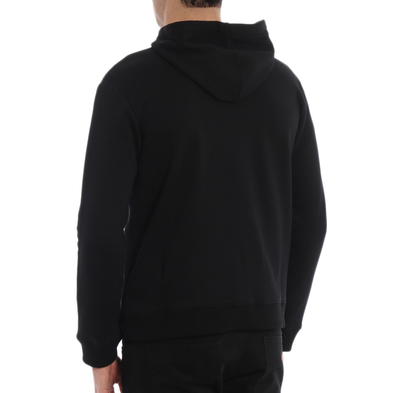 Мужское худи Valentino Zip Sweatshirt (черное) — фото 3
