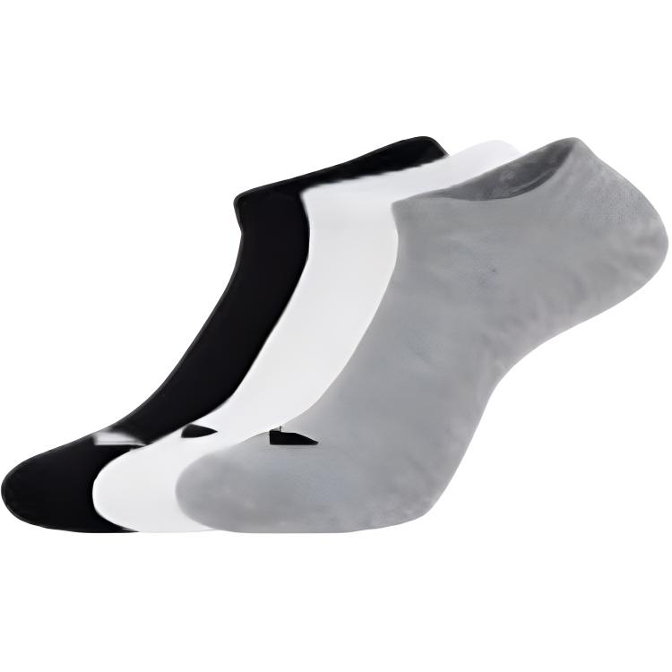 Li Ning Ankle Socks Unisex 3 Pack Black White Gray