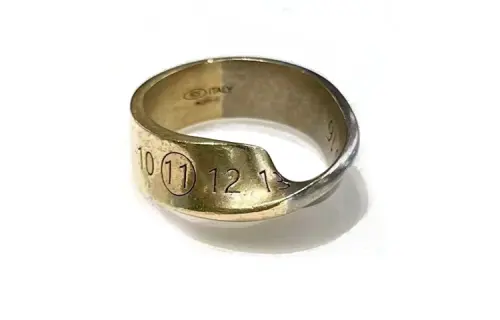 Maison Margiela Silver Rings Unisex Silver