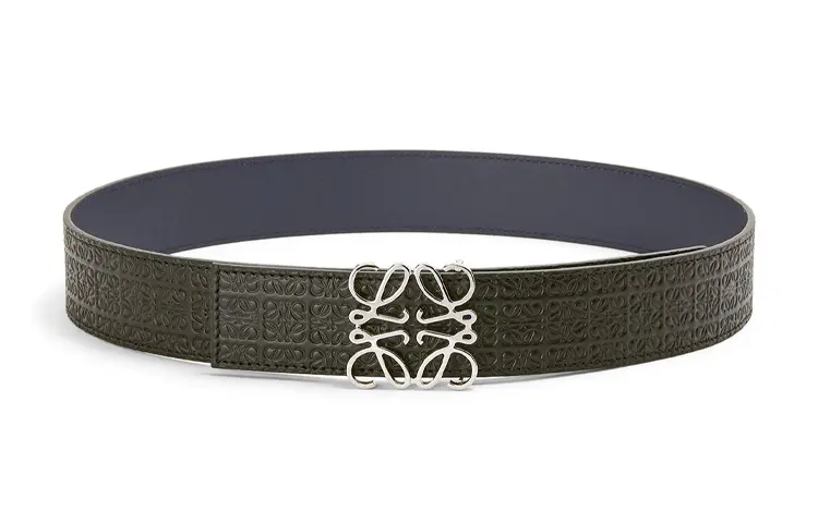LOEWE Smooth Buckle Cow Leather Belts Women's 4cm