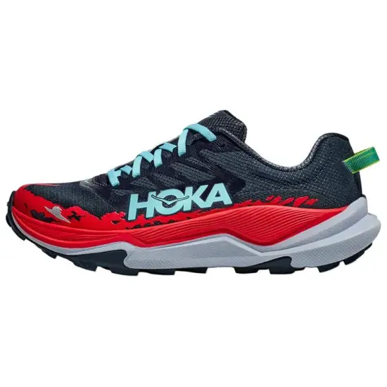 HOKA ONE ONE Anti-Slip Wear-Resistant Low-Top Casual Running Shoes Men's Blue Red