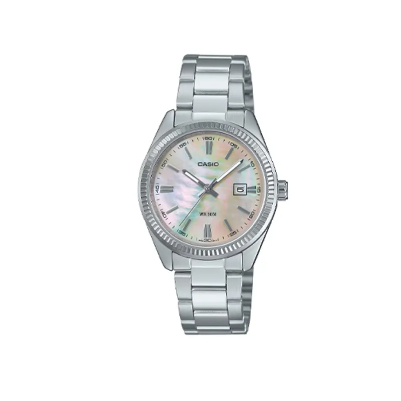 CASIO Unisex Standard Series Mother Of Pearl Color Watch LTP-1302DS-4AV