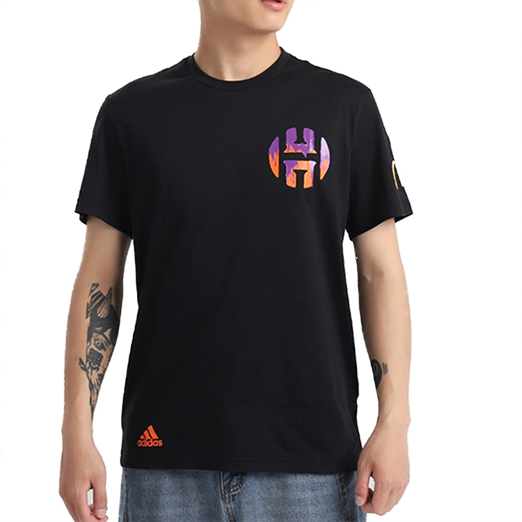 Мужская футболка adidas x Harden Sauce T (черная) — фото 3