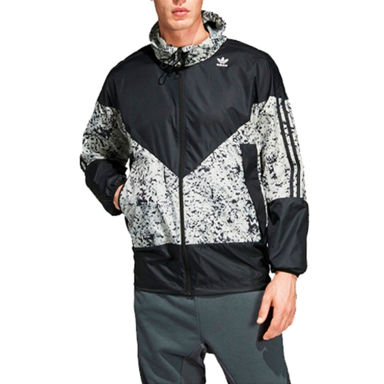 Мужская куртка adidas originals (черно-белая) — фото 3