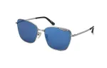 Balenciaga Square Frame Metal Sunglasses