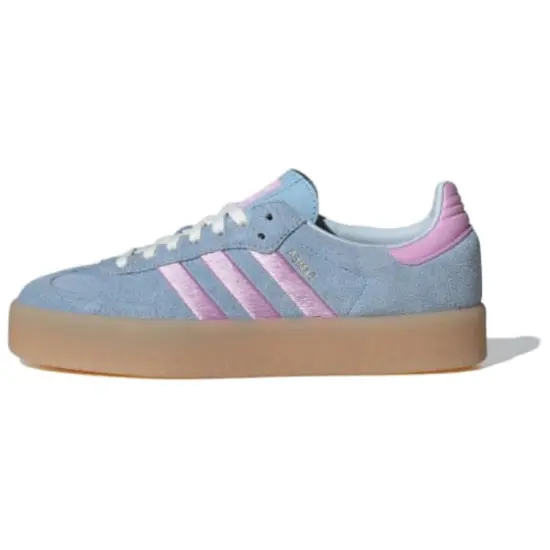 Adidas Originals SAMBAE Slip-Resistant Low-Top Skateboard Shoes Women's Blue