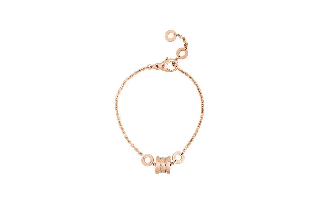 BVLGARI Pre Owned 18K Rose Gold B zero 1 Bracelet