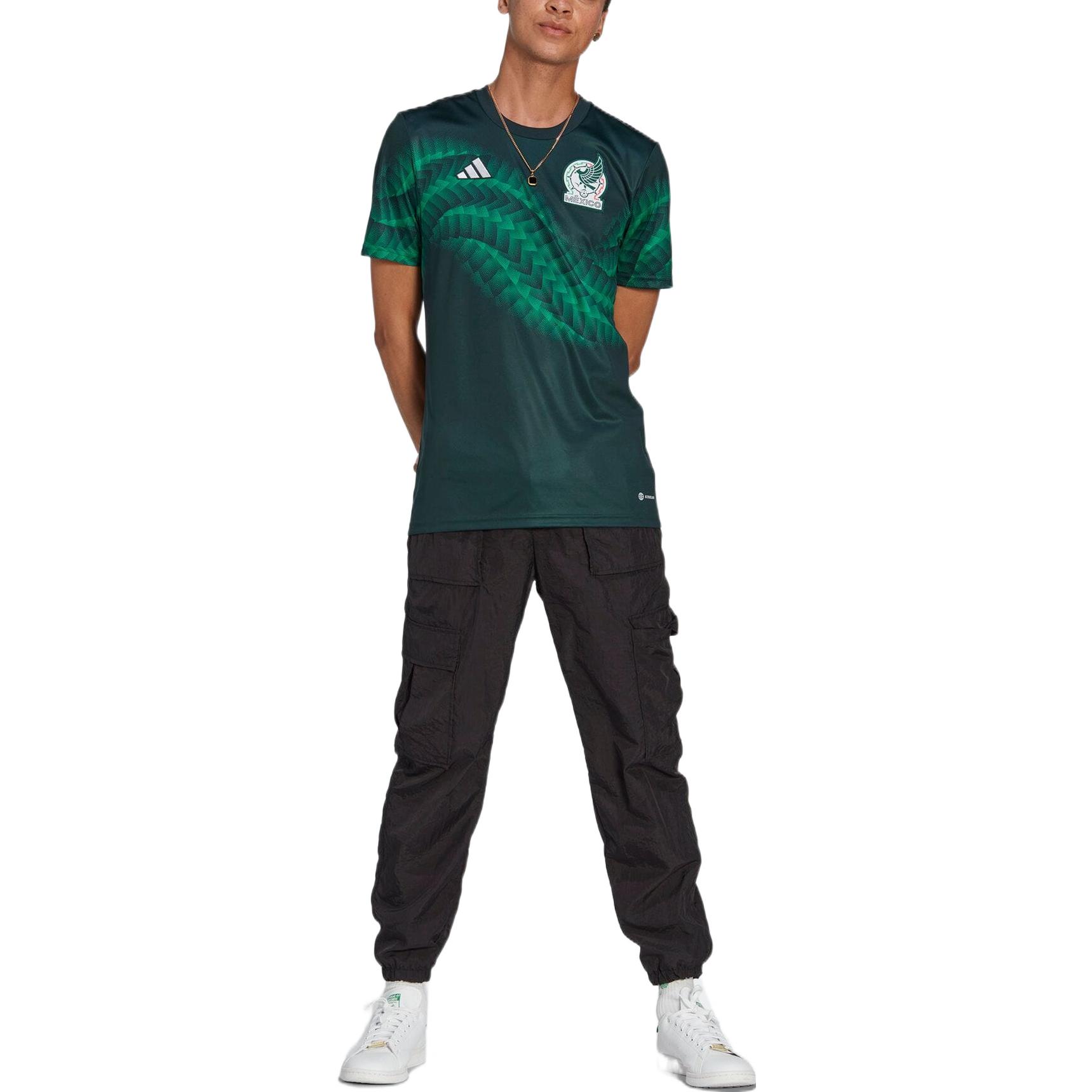 Adidas Soccer Jerseys Men’s Green Moderate Straight Fit