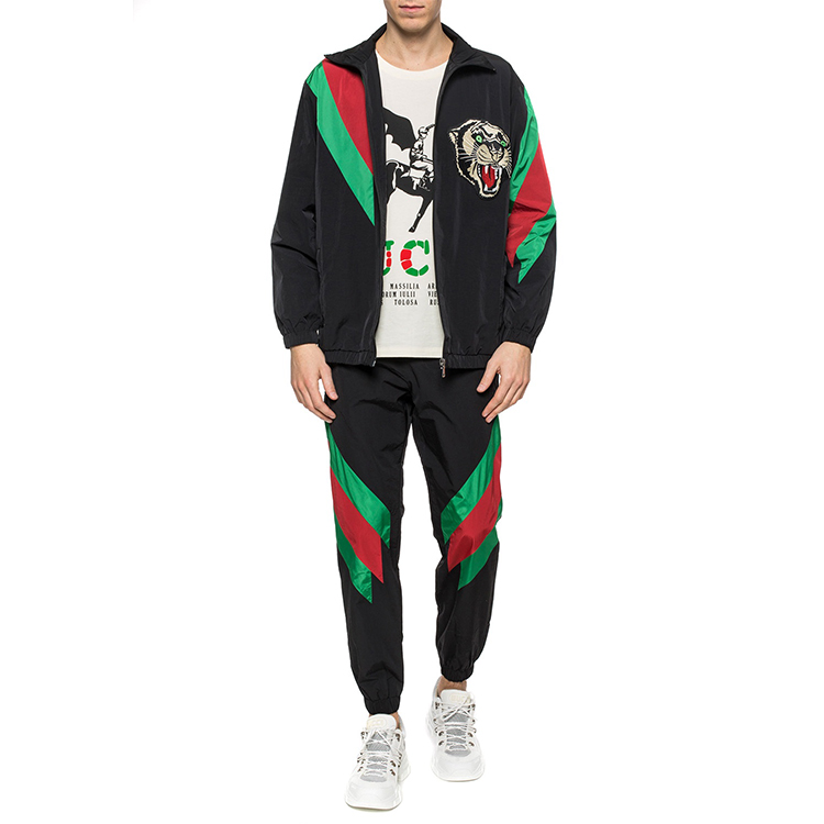 Мужская куртка Gucci Tiger Head Jacket (черная) — фото 2