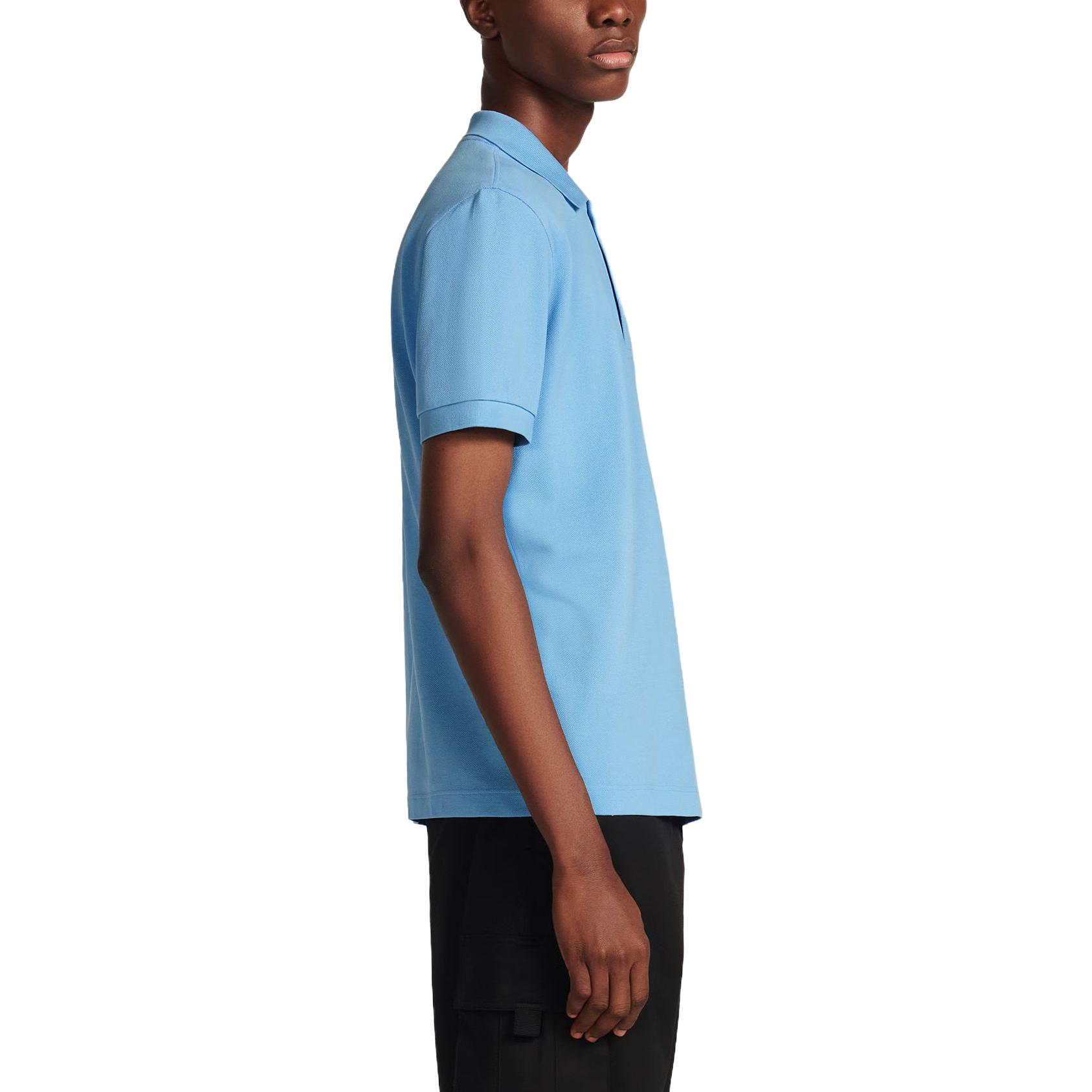 Мужская футболка-поло Dior SS23 Logo Polo (синяя) — фото 4