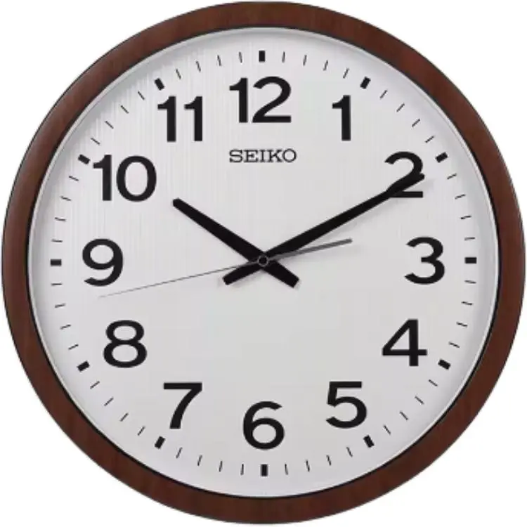 SEIKO Sweeping Seconds Movement Plastic Wall Clock Unisex White
