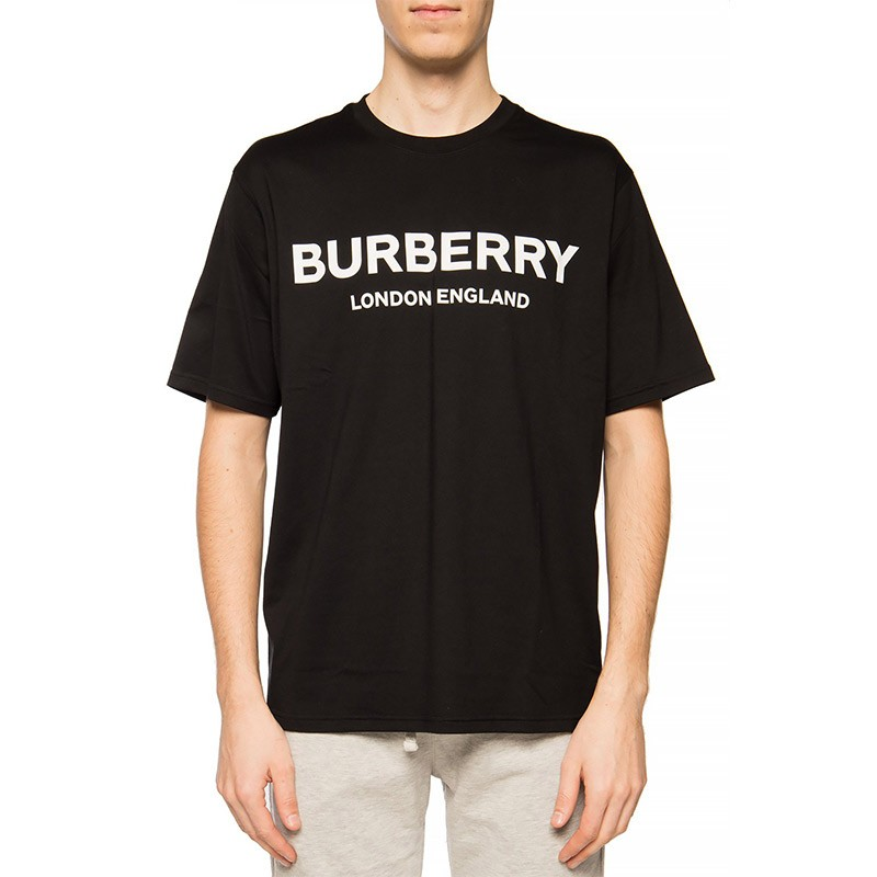 Футболка Burberry LogoT (черная) — фото 4