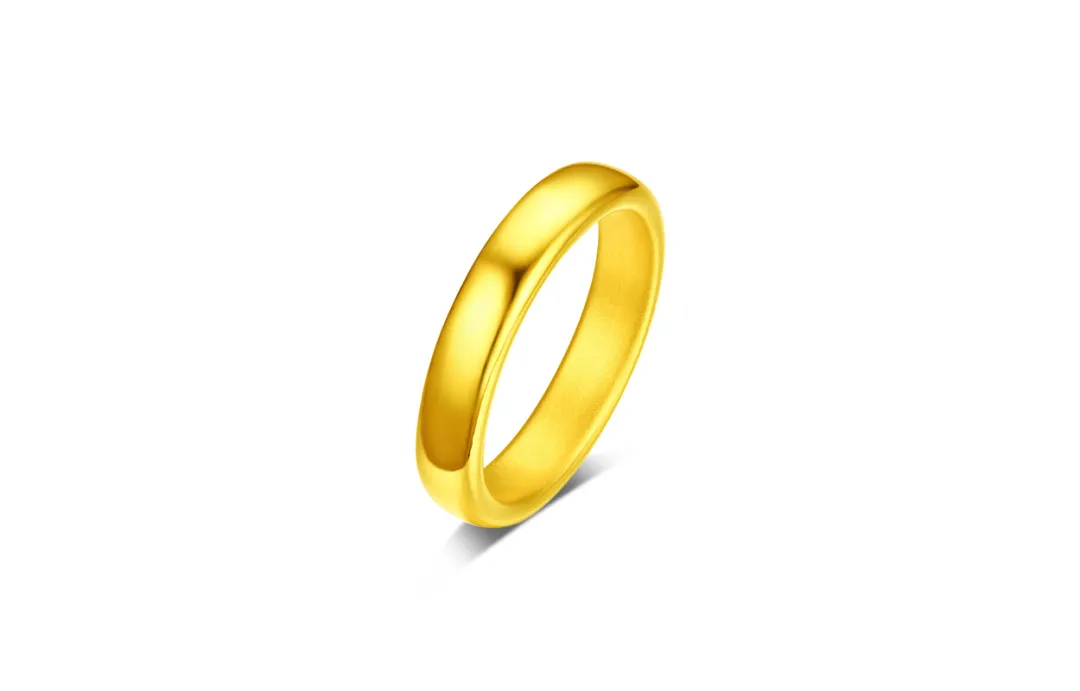 BAILIJIN Smooth Finish Plain Band 3D Hard Gold Niche Design Sensation Polished Jewelry Solid Gold Priced In Gram