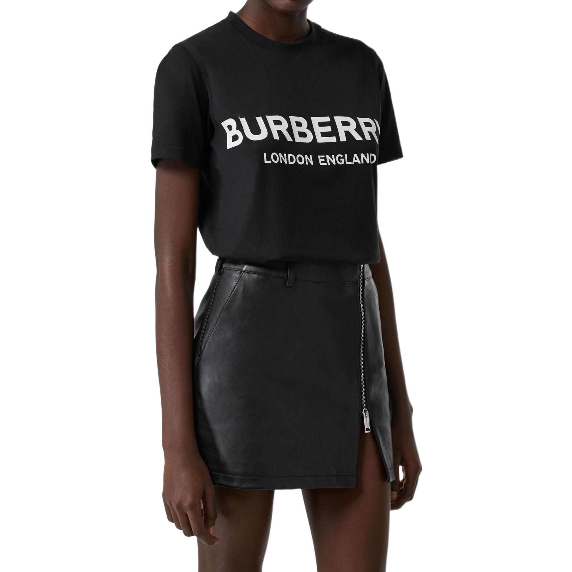 Футболка Burberry LogoT (черная) — фото 7