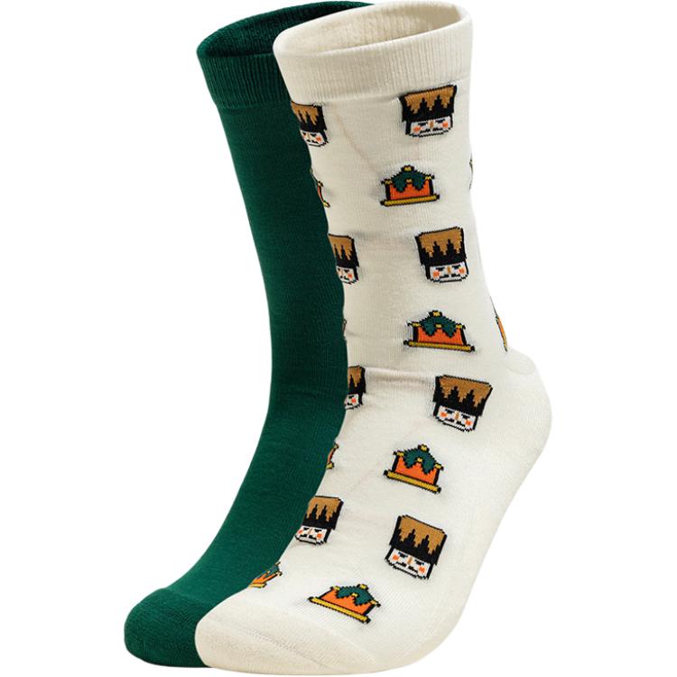 Adidas Neo Crew Socks Unisex 2 Pack Jasper/Ecru