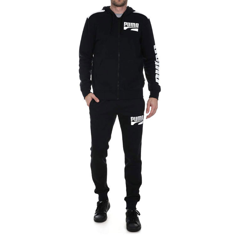 PUMA Casual Sportswear Men’s Black Thickened And Fleece Lined