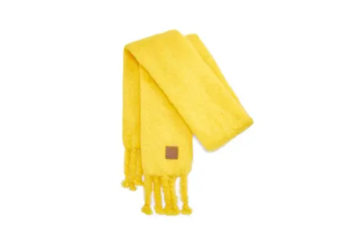 LOEWE Knit Scarves Women's Yellow