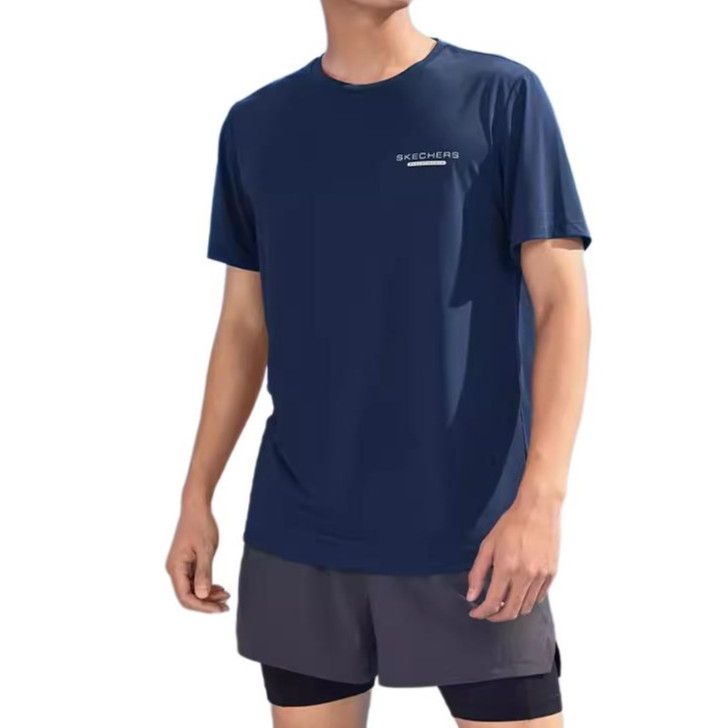 Skechers T Shirt Men’s Marine Collegiate Blue