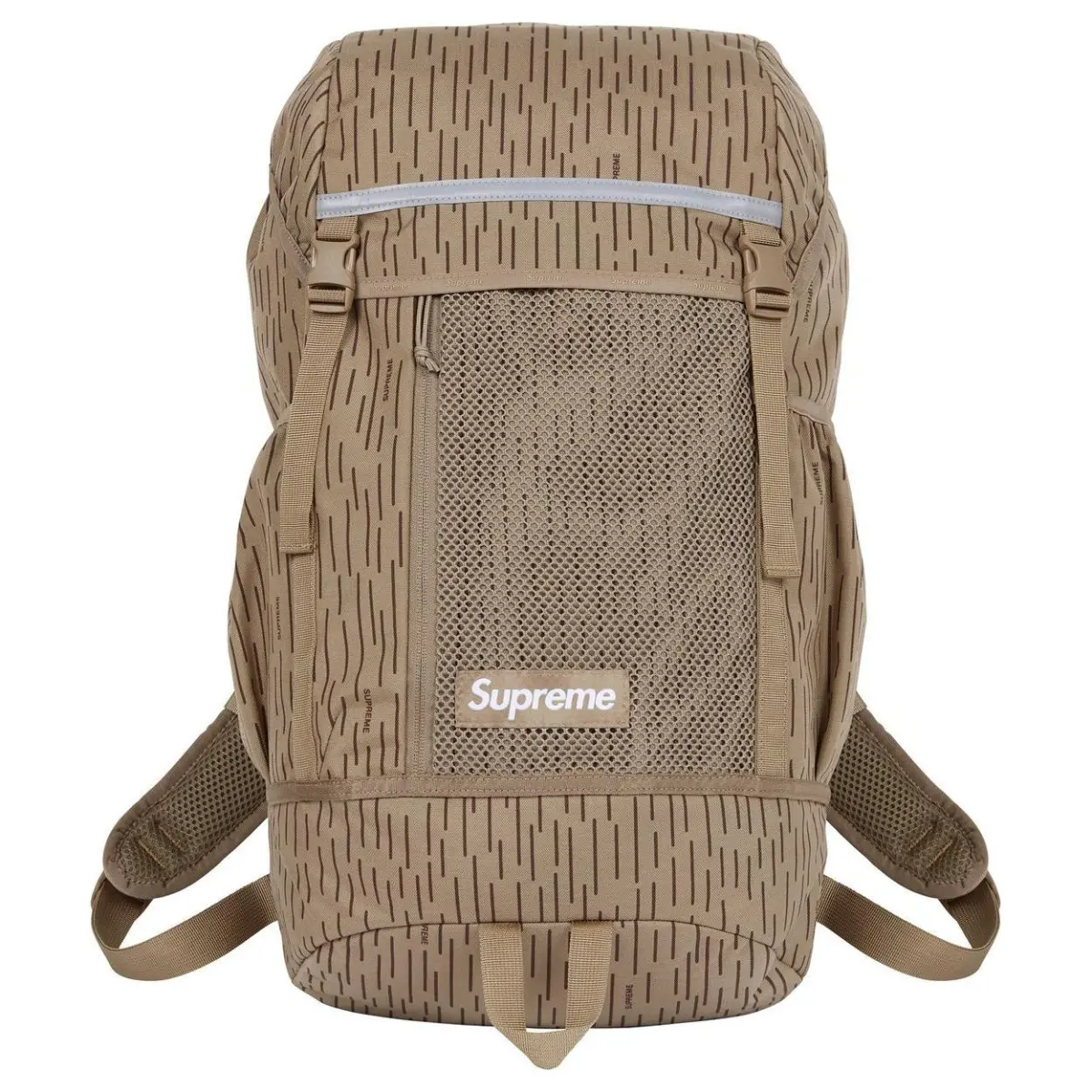 Supreme Nylon Outdoor Mountaineering Bag Backpack Unisex Tan
