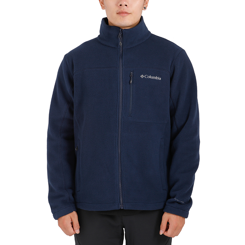 Columbia Hiking Fleece Clothing Men’s Navy Blue
