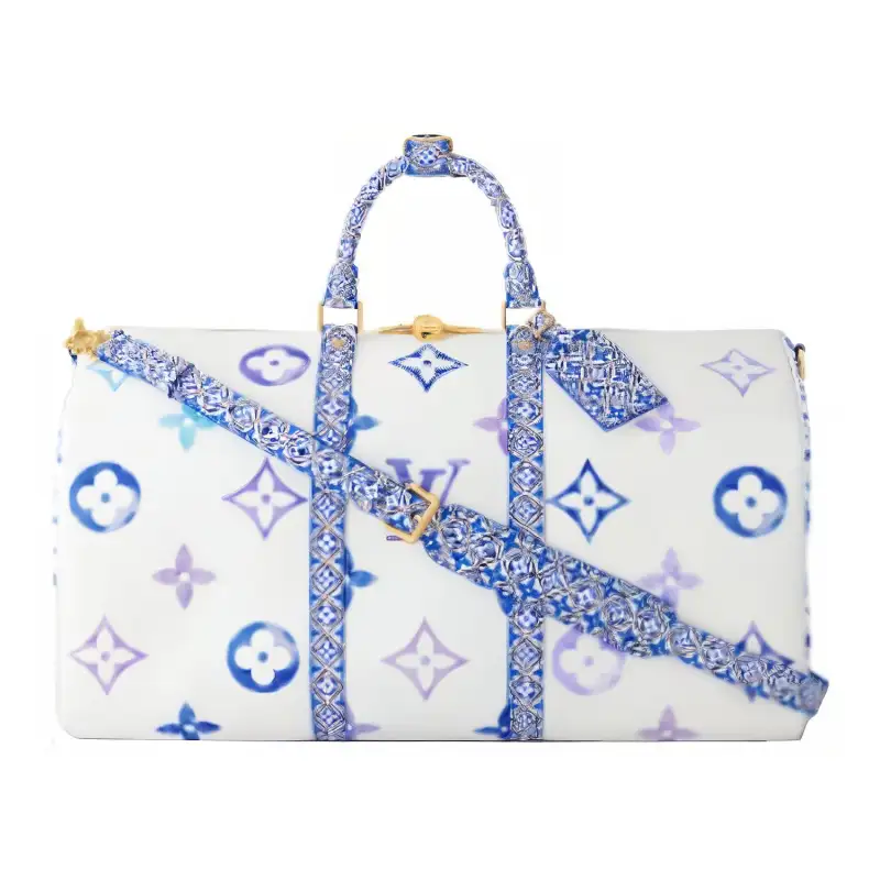 LOUIS VUITTON Canvas Handbag, Shoulder Bag, Crossbody Bag, Travel Bag Unisex White