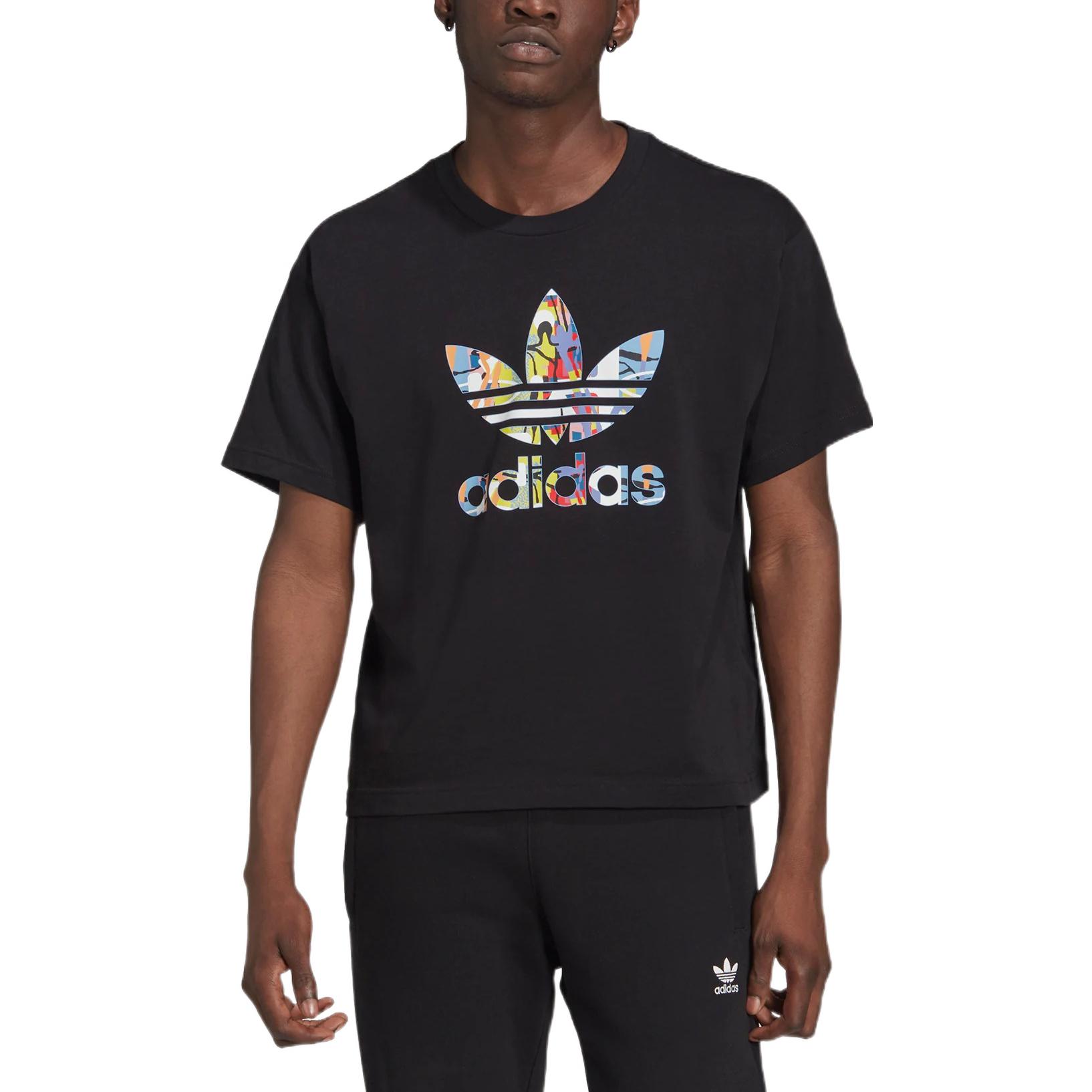 Футболка adidas Love Unites Tre (черная) — фото 3