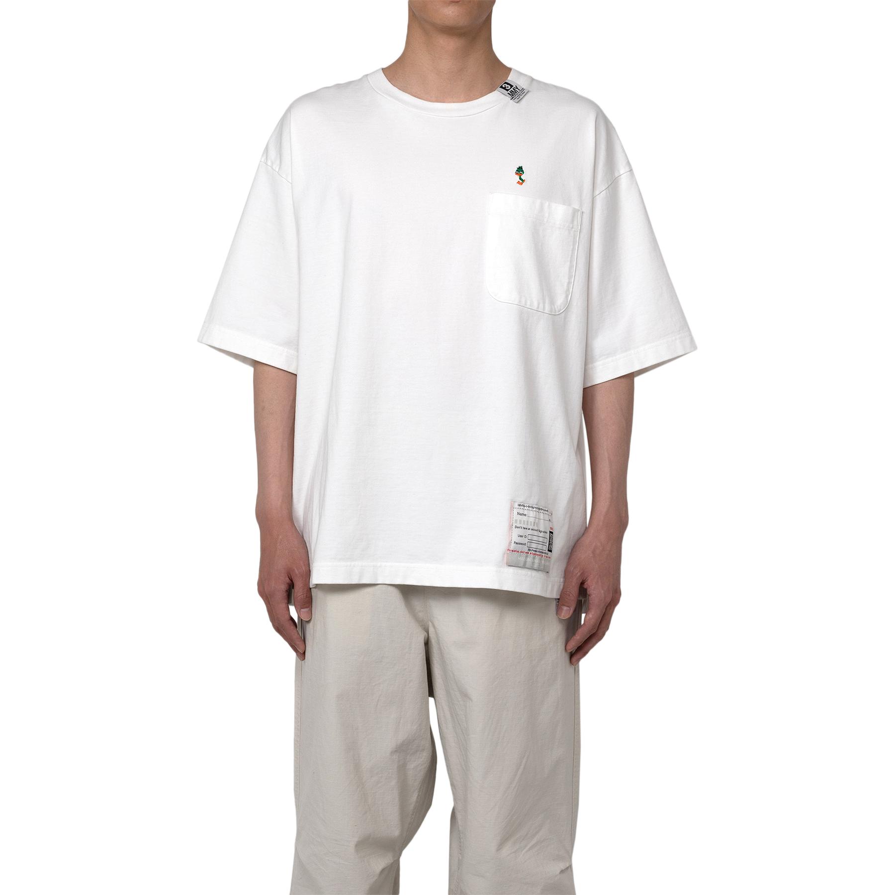 Мужская футболка Maison Mihara Yasuhiro FW24 T (белая) — фото 3