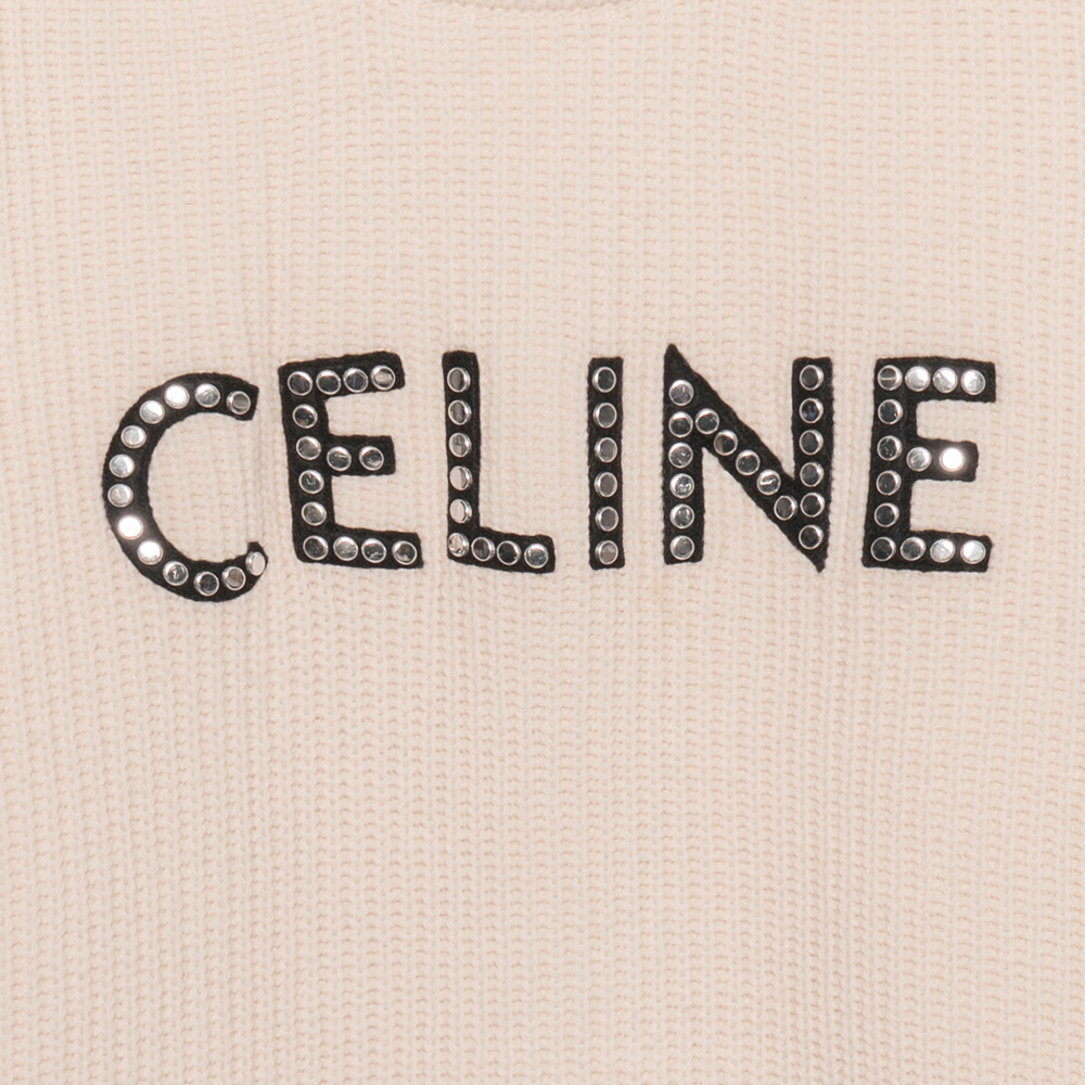 Мужской свитер CELINE (бежевый) — фото 6