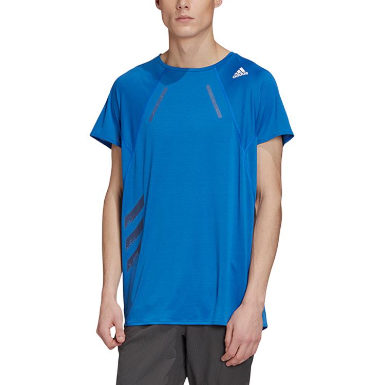 Мужская футболка adidas HEAT.RDY TEE M (синяя) — фото 3